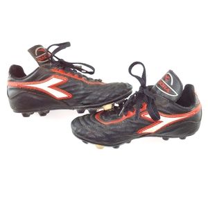 Vintage 90's Diadora Soccer Cleats Shoes Boys 3.5 Sportswear Sporty Running